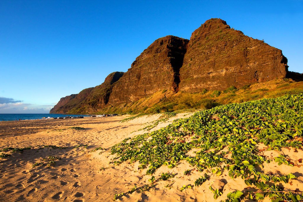 Polihale Beach, West Kauai – as far West you can go on foot