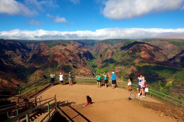 Waimea Canyon Lookout (Kokee State Park): One of the many scenic lookouts for Waimea Canyon