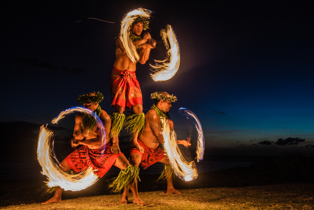 A traditional performance at Koloa Plantation Days.